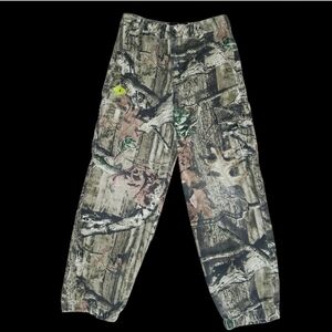 Mossy Oaks Breakup Infinity Boys Size 10/12L Cargo Camo Jeans Gorpcore Hunting